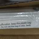 LazBlinds No Tools No Drill TDBU Cordless Roman Shades for Window, Thermal Insulated UV Blocking, 100% Blackout Fabric Blinds for Bedroom & Living Room, 30" W x 64" H, Blackout - White