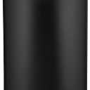 Kraftware Sophisticates Black/Polished Gold Brass Waste Basket with 3/4-Inch Bands and Brass Bumper