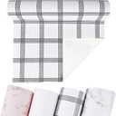 Non-Adhesive Shelf and Drawer Liner for Kitchen Cabinets, 12 in x 20FT Strong Non-Slip Cabinet Liners for Shelves, Refrigerator, Pantry Storage, Bathroom Closet, Easy to Clean & Cut,Stripes