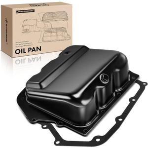 A-Premium Transmission Oil Pan with Drain Plug & Gasket Compatible with 62TE 6-Speed Automatic Transmission & Chrysler Pacifica 200 Sebring Town Country & Dodge Avenger Journey Grand Caravan