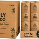 EXTRA PREMIUM 4-PLY 100% Bamboo Toilet Paper - 24 Rolls, Large 200 Sheets Per Roll, Eco-friendly, biodegradable, compostable, septic safe, chlorine free, plastic-free packaging