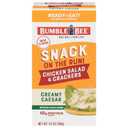 Bumble Bee Snack On The Run Creamy Caesar Chicken Salad with Crackers Kit - Ready to Eat Protein Snack Pack - 10g Protein per Box (EXP 09/30/26)