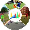 Eocolz 3 in 1 Carnival Games Set, Soft Plastic Cones Bean Bags Ring Toss Games for Kids Birthday Party Outdoor Games Supplies Combo Set