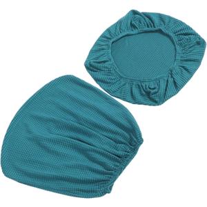 FUNOMOCYA 1set Office Chair Covers Elastic for Rotating Chairs and Easy to Install Protects from Stains Scratches Gem Backrest Seat Cushion