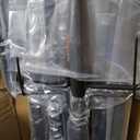 Walensee 4 Pack String Light Poles with Hook, 9.4FT Outdoor Metal Lighting Pole for Hanging String Lights,Garden Patio Decor,5-Prong Fork Steel Stand Holder for Holiday,Wedding,Easter,Party,Backyard