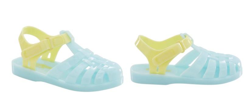 OshKosh Toddler Jelly Sandals, Blue/Yellow, Size 6