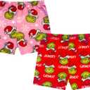 The Grinch Girls 2 Pack Pajama Short Set - Kids Soft Christmas PJs Loungewear - Holiday Sleepwear - Official Product, Size: 6