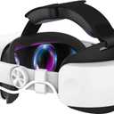 TRANSNOVO Compatible with Oculus Quest 2 6000mAh Battery Head Strap, One-Button Retractable Design,Quest 2 Accessories for Meta Quest 2 Head Strap