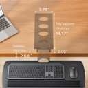 HUANUO Keyboard Tray Under Desk, 360 Adjustable Ergonomic Sliding Keyboard & Mouse Tray, Under Desk Keyboard Tray Slide Out, Keyboard Holder Under Desk for Typing in Home, Office Work, 25"W x 9.84"D