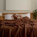 Muslin Blanket - Pure 100% Turkish Cotton Airy Soft Light Versatile Gauze Throw Blanket for Bed, Couch, Sofa (Dark Brown, California King Size (95" x 125" inch))