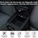 Center Console Storage Safe Box Compatible with Toyot@ Tacoma 2016-2022Central Control Armrest Safe Gun Storage BoxWith 3-position combination lock and key Accessories (Black A)