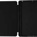 Tablet Case, Black Soft TPU Air Sac Protective Cover with Pencil Holder Magnetic Fixation Case for iOS Tablet 9.7 Inch 5th 6th