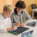 Stocking Stuffers for Teens Girls Women Adults Cell Phone Stand: Phone Holder for Desk with Mood Cube Gag Gifts for Boys Men Wife Mom Friends Funny Cool Gadget Christmas White Elephant Useful Gifts (2, Purple&Green+Blue&Brown)