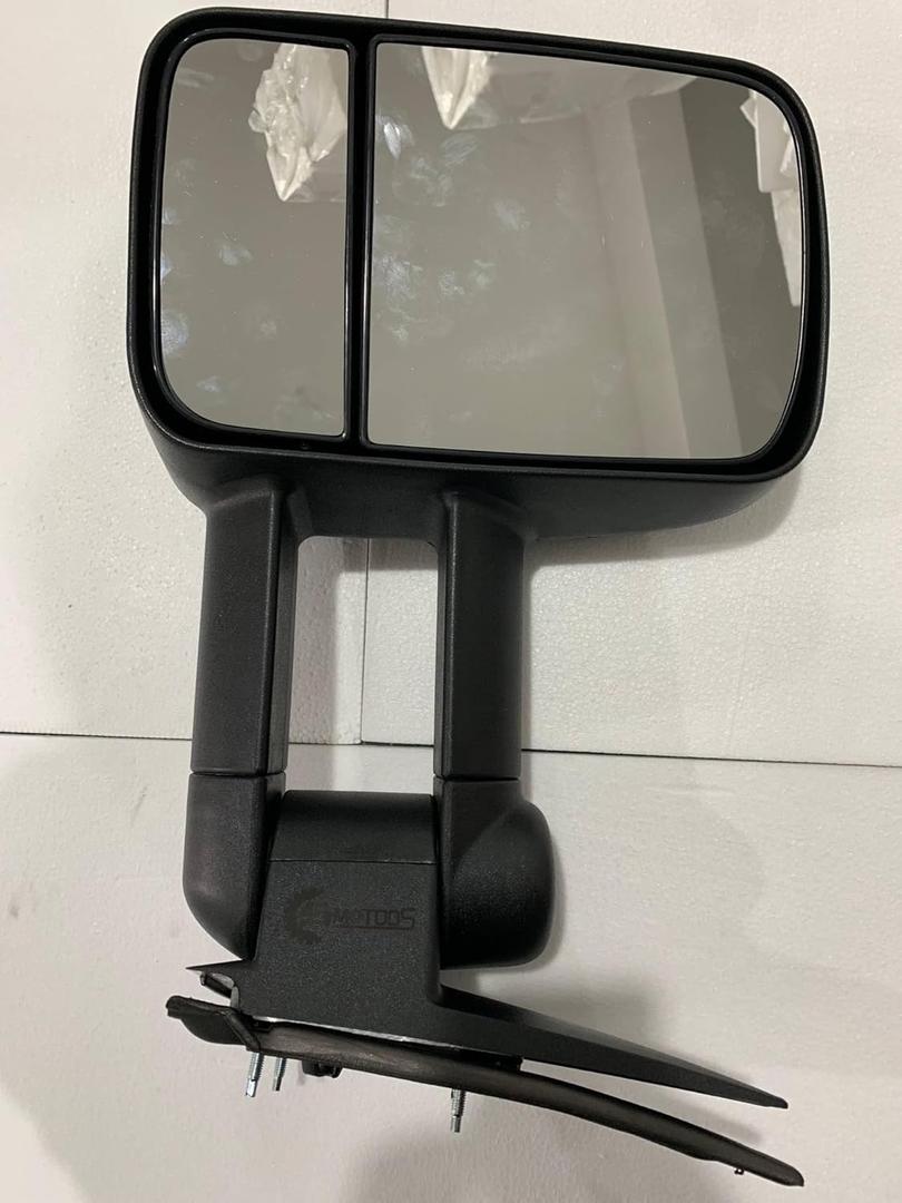 Towing Mirrors Manual Telescoping Compatible with 1999 2000 2001 2002 2003 2004 2005 2006 2007 Ford F-250 F-350 F-450 F-550 Pickup Truck Without Heat Amber LED Signal Light