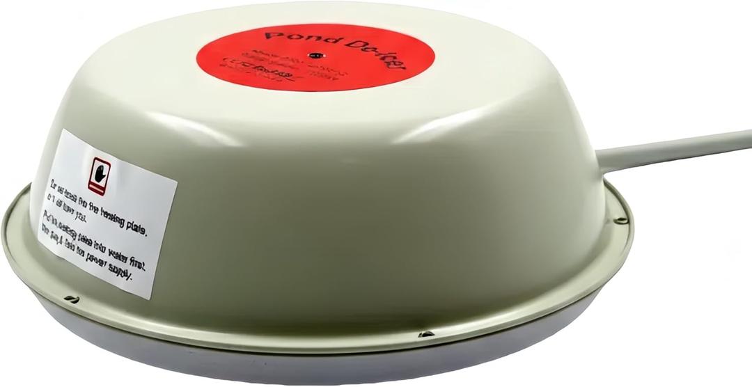 BlissKiss 1000W Floating Pond Heater - Thermostatic Deicer for Outdoor Fish Ponds, Cast Aluminum Construction with 10ft Cord for Winter Oxygen Exchange