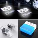3D Shadow Lights LED Door Logo Projector for Cadillac SRX CT6 XTS ATS XT4 XT5 XT6 Dual Plug Puddle Lights for Cadillac Welcome Courtesy Lights Auto Accesories