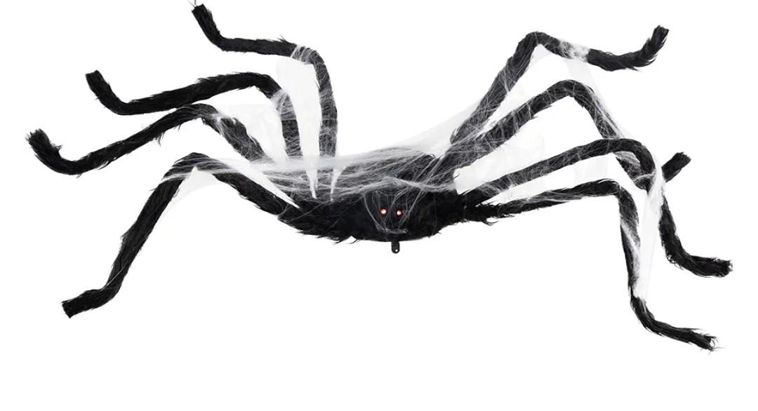 Animated Walking Spider with Lights and Sound Halloween Decoration - 24"