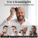 Head Shavers for Bald Men - 7D Arc Magnetic Detachable Electric Razor, Waterproof Wet Dry 5-in-1 Electric Shaving & Grooming Kit, LED Display Rechargeable Head & Body Hair Shaver, Black