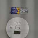 Combination Smoke Carbon Monoxide Alarm Detector Powered by Battery,Dual Alarm Sensor of Smoke and CO,Easy to Install (901-1-Pack, White001)