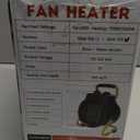 Outdoor Heaters for Patio, 1500W Electric Garage Heater with Overheat Protection, 3S Fast Heating, 3 Modes, Portable Space Heater for Patio, Garage, Greenhouse, Indoor, Gold