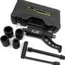 KJE Heavy Duty Torque Multiplier Wrench Set, w/ 1-5/16~1-5/8Inch Cr-v Socket (4800 N/M, 3,540 ft/lb), 1:64 Saving Lug Nut Remover Torque Wrench for Semi Truck & RVs