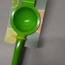 Culinary Elements Metal Lemon and Lime Squeezer: Manual Press, Easy to Use Citrus Juicer, Dishwasher Safe 1 pack,  Lime Green