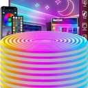 FBZ 200Ft Led Rope Lights, Flexible Neon Lights Control with App/Remote, Multiple Modes, IP65 Outdoor RGB Waterproof, Music Sync Gaming Light Strip for Bedroom Decor