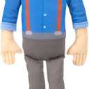 Blippi Bendable Plush Doll, 16 Tall Featuring SFX - Squeeze The Belly to Hear Classic catchphrases - Fun, Educational Toys for Babies, Toddlers, and Young Kids