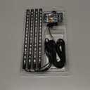 Monster 4 Pack LED USB Smart Light Strips with App Control: Multi-Colored PVC & ABS, Automotive Novelty, Car LED Lights