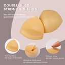 Lolaura Double Sided Sticky Bra Inserts - Push Up Bra Pads, Invisible Lift Enhancers for Swimsuits, Bikini & Backless Dresses (Beige)