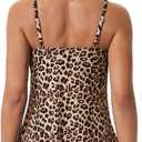 SUUKSESS Women Tummy Control Tankini Swimsuit Ruffle High Waisted Bathing Suit (M)
