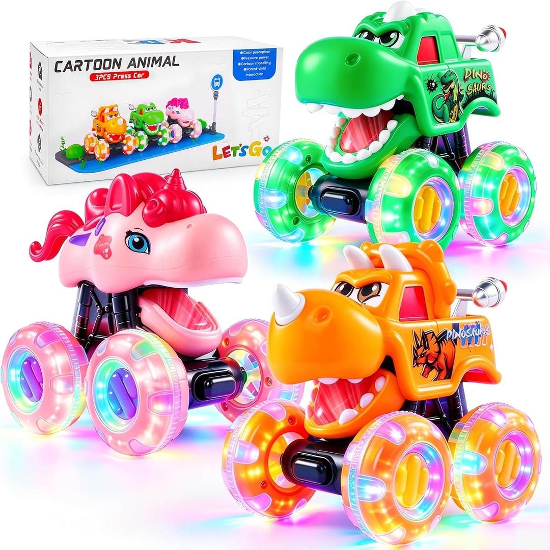 OCATO Monster Truck Toys for 2 Year Old Boy Birthday Gift Press to Go Cars | Boys Toys 12-18 Months Toddler Toy Age 1 2 3 Year Old Boys Toy Boy Gifts 1st First Birthday Gifts for 1-3 Year Old Boys Girls