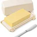 Butter Holder with Lid and Knife Sturdy Durable Plastic Butter Dish for Home Kitchen Countertop Butter Storage Container
