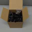 40 Set Light Clips for Govee Permanent Outdoor Lights Compatible with H705 H805 Non-pro Version Outdoor Light Mounting Bracket Clips & Screws (Black)