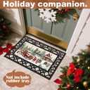 Tinideya Doormat Inserts Seasonal Entrance Doormats Spring Summer Interchangeable Welcome Doormats Welcome Mat for Holiday Front Door Entrance Decor, 22 x 10 Inches(No Frame)(Holiday)