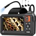 Endoscope Camera with Light, Borescope Camera with 4.3" IPS Screen, 1920P HD with 8 LED Lights, 16.4FT Semi-Rigid Cord Bore Scope, Gadgets for Men & Tools for Men