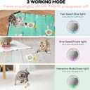 ZVGV 2 in 1 Interactive Cat Toys for Indoor, Toy Fast Rolling Ball in Play Mat,Kitten Automatic Toy Motion Activate,Rechargeable Kitten Toys Ball(Green)