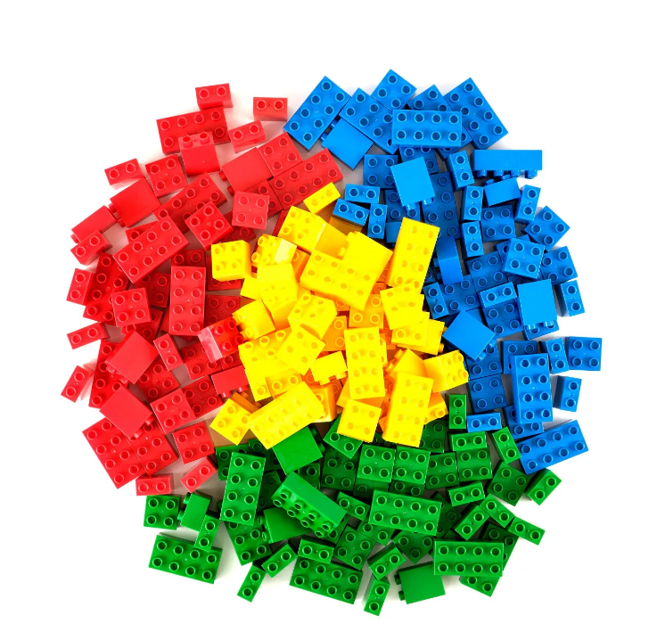 Best Blocks Big Blocks Set, Large Building Blocks for Ages 3 and Up, 100% Compatible with All Major Brands, Classic Colors, 204 Pieces