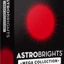 Astrobrights Mega Collection, Colored Cardstock, Ultra Red, 320 Sheets, 65 lb/176 GSM, 8.5" x 11" - More Sheets! (91682)