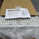 SNSLXH 5 Pack Stackable Closet Storage Basket, Multifunctional & Foldable Closet Organizer for Bathroom Kitchen Laundry Room Wardrobe Storage, Space-Saving Clothes Storage Drawer Organizer, White