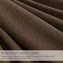 102 Inch Linen Pleated Black Out Curtains 2 Panels Set for Bedroom Living Room Darkening 100% Blackout Memory Trained Farmhouse Rustic Farmhouse Pinch Pleat Window Curtain Brown 102 Inch Dutch Cocoa, 40"W x 102"L