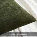 MIULEE Pack of 2 Olive Green Decorative Pillow Covers 18x18 Inch Soft Chenille Couch Spring Throw Pillows Farmhouse Cushion Covers for Home Decor Sofa Bedroom Living Room