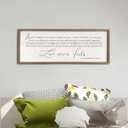 Comurdyo Love Is Patient, Kind Wall Art Decor - 40" X 15" Master Bedroom Above Bed Sign - 1 Corinthians 13 Bible Verse Scripture Christian Religious Family Wall Hanging