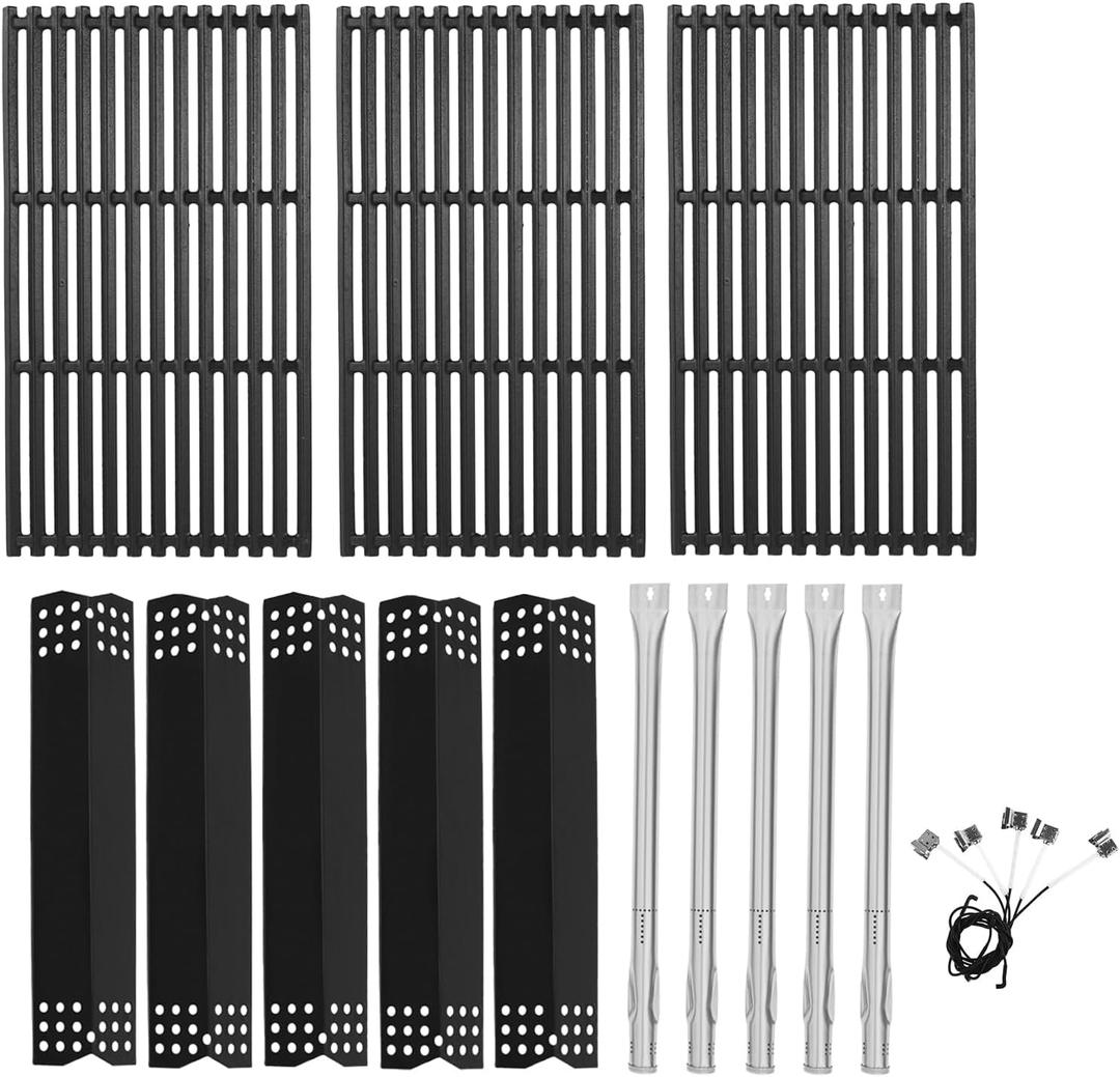 Replacement Parts Kit for Nexgrill Evolution Infrared Plus 5-Burner 720-0882A 720-0882AE 730-0882 730-0882AE, Heat Shield and Burner Kit for Nexgrill Replacement Parts 5 Burner