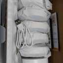 EZVALO Under Cabinet Lighting with Charging Station,1000mAh Rechargeable Puck Lights with Remote, 3 Color Temps & 12 RGB Closet Lights, Dimmable Motion Sensor Lights for Shelf, Kitchen (6 Packs) (White)