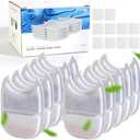 FEELNEEDY 9 Pack Pet Water Fountain Filter Replacement for 135 fl oz/4L Wilreless Cat Water Fountain (for YPD-C004S,YPD-C004P)