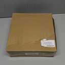 BTSKY Golden Glass Sticky Note Holder for 3x3 Inch Sticky Notes, Elegant Post It Note Dispenser with Non-Slip Pads Clear Notepad Holder for Desk Organization Planning, Home Office Decor, 4 Pac