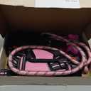 No Pull Dog Harness, Collar & Leash Set | Includes Dog Seat Belt, Collapsible Bowls & Poop Bag Dispenser. Ideal for Training, Walking, Hiking. Fits Small to Large Dogs(Pink-L)