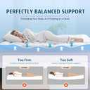 DOWNCOOL Dual Layer 4 Inch Memory Foam Mattress Topper Twin 2 Inch Gel Memory Foam & 2 Inch Pillow Top Mattress Pad, Soft & Breathable Viscose Made from Bamboo, for Back Pain Relief