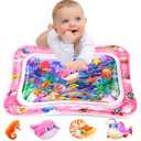 Infinno Tummy Time Mat Premium Baby Water Play Mat for Infants and Toddlers Baby Toys for 3 to 24 Months, Strengthen Your Baby's Muscles, Pink Theme Toys